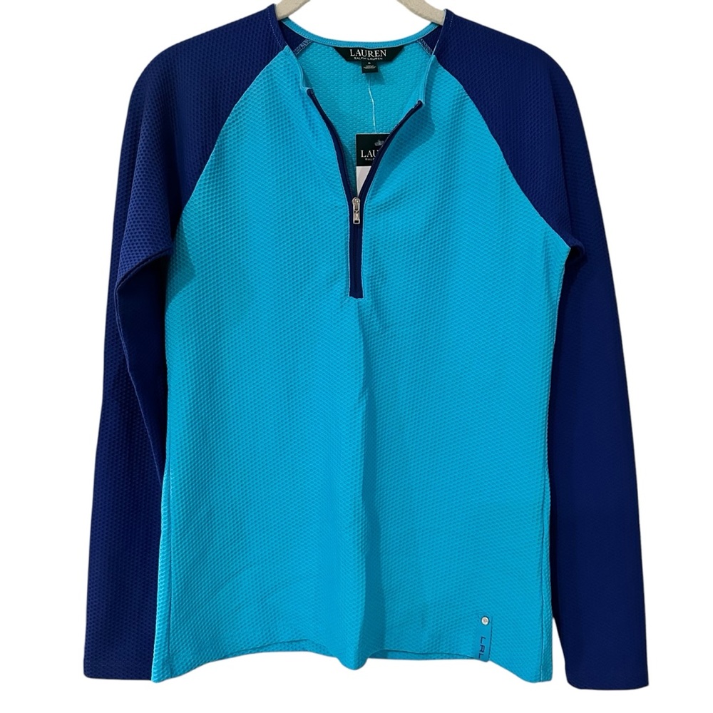 NWT Lauren Ralph Lauren Active Long Sleeve Quarter Zip Top Size Small
